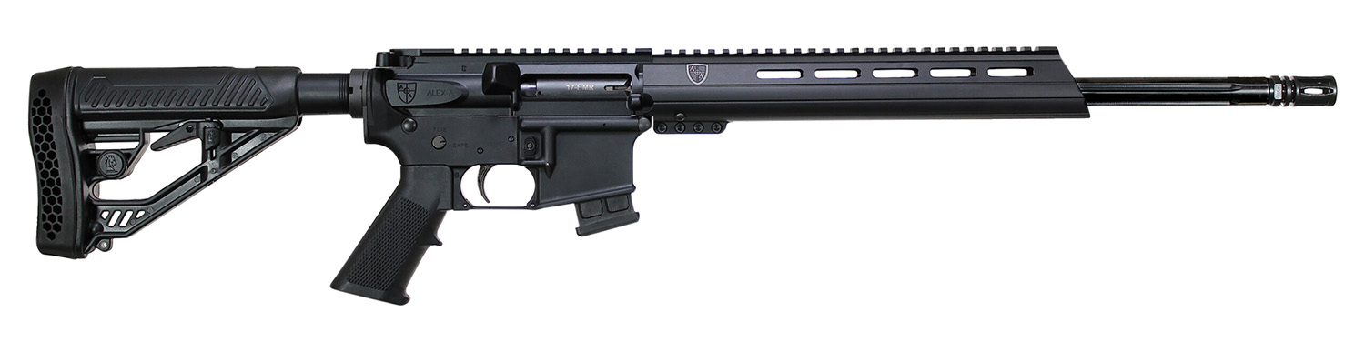 Alexander Arms RST17 17 HMR 18in Fluted Barrel, Black