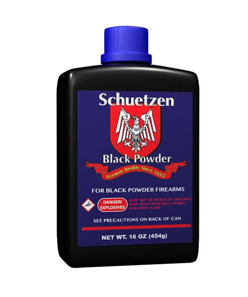 Schuetzen Black Powder 4F 1lb Priming Powder – 25 Canisters per Case